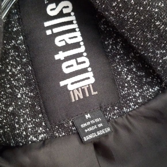Details Intl. Black speckled hooded coat - Picture 8 of 8